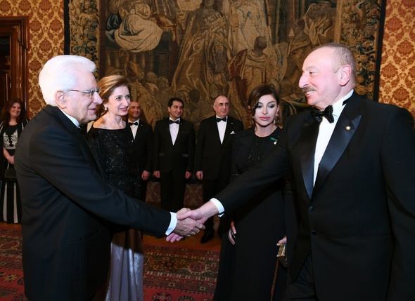 Romada Azərbaycan Prezidentinin şərəfinə dövlət ziyafəti verilib - YENİLƏNİB + FOTO