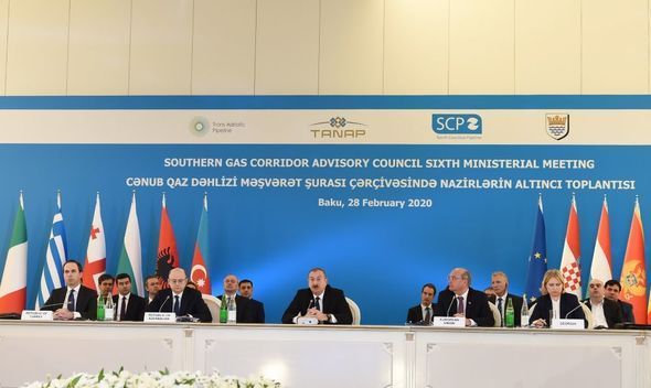 İlham Əliyev Cənub Qaz Dəhlizi Məşvərət Şurası çərçivəsində nazirlərin VI toplantısında - YENİLƏNİB + FOTO