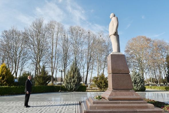 Prezident İlham Əliyev Qazaxda - FOTO