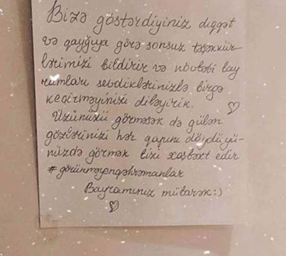 Ürəyinizi görürük- Karantindən təsirli FOTOLAR