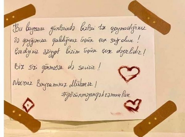 Ürəyinizi görürük- Karantindən təsirli FOTOLAR