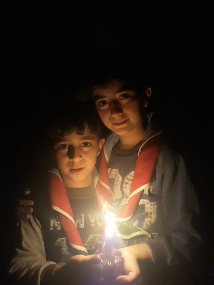 Skautlar Yer Saatı aksiyasına qoşulublar - FOTO