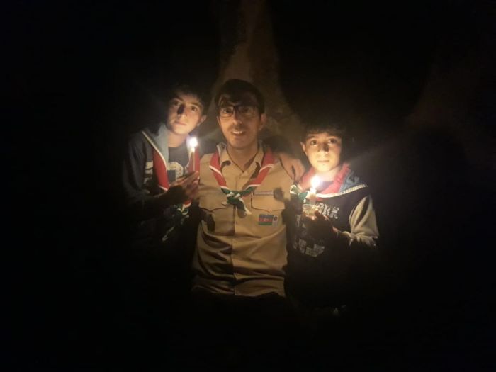 Skautlar Yer Saatı aksiyasına qoşulublar - FOTO