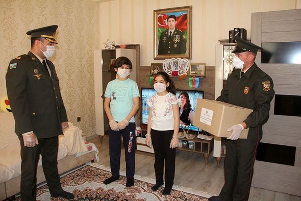 Şəhid ailələrinə ünvanlı yardım çatdırıldı - FOTO